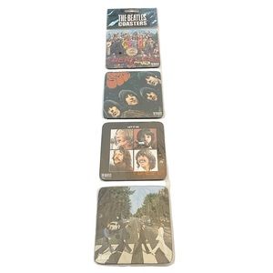 2006 The Beatles Album Cover Music Coasters Vandor Apple Corp Cork Back NEW‎
